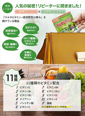 【初回限定】マルチビタミン+琉球野菜の恵み 300粒